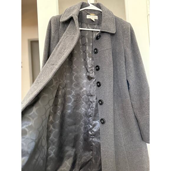 Vintage Preston & York Women's Gray Wool Blend Coat size 8 - Picture 3 of 8